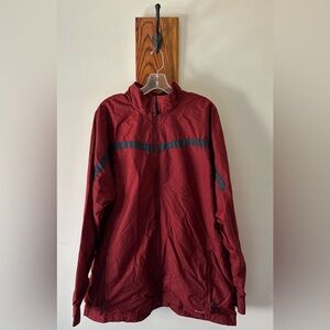 Nike F1USH Burgundy Lined Windbreaker Jacket Men's Size XXL Y2K Retro
